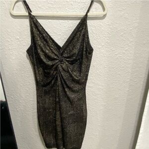 Astr Glittering Black Dress